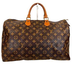 Authentic Louis Vuitton Satchel Bag Speedy 40 Monogram Used LV Handbag Vintage